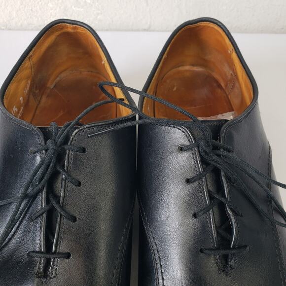 Allen Edmonds Saxon Oxford Men’s Size 11D Black Leather Lace Up Bicycle Toe main image 11